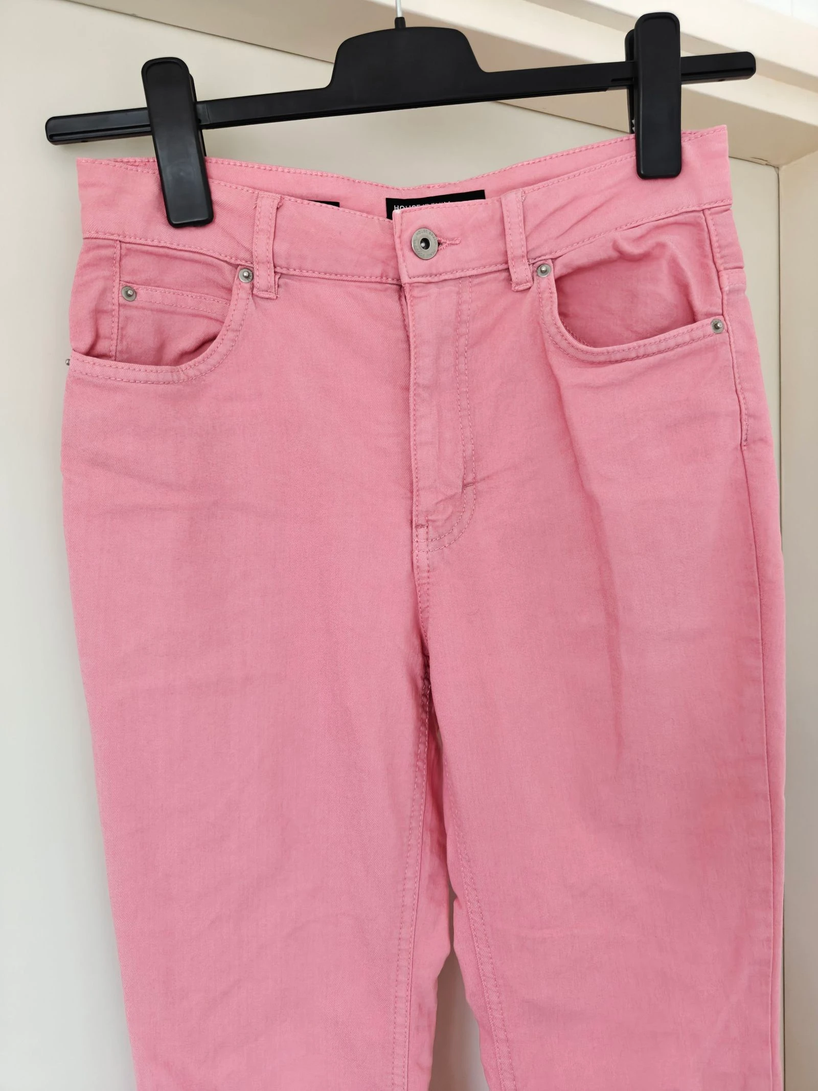 Mooie roze flare zomerbroek, maat 38 / M – photo 2